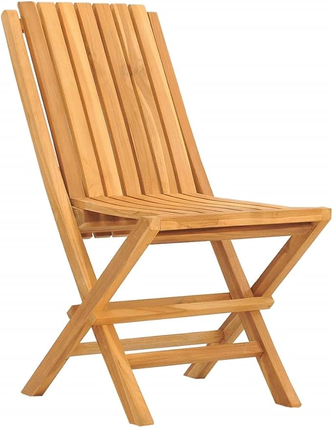 Folding Patio Chairs 2 pcs,Outdoor Chairs,Club Chairs,Decorative Chair,Camping Chair,Camping Chair,Reception Chair,Bistro Chair,for Patio,Balcony,Party,18.5"x18.5"x35" Solid Wood Teak