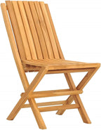 Folding Patio Chairs 2 pcs,Outdoor Chairs,Club Chairs,Decorative Chair,Camping Chair,Camping Chair,Reception Chair,Bistro Chair,for Patio,Balcony,Party,18.5"x18.5"x35" Solid Wood Teak