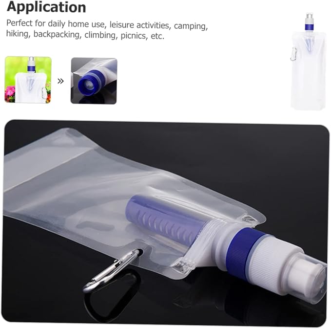 Yardwe Essential for Outdoor Lovers: Portable Water Purifier Bag Reusable Camping and Hiking Water Container