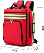 Empty First Aid Backpack Camping Emergency, Medical Bag Responder Storage Survival Trauma for Hiking(A02)