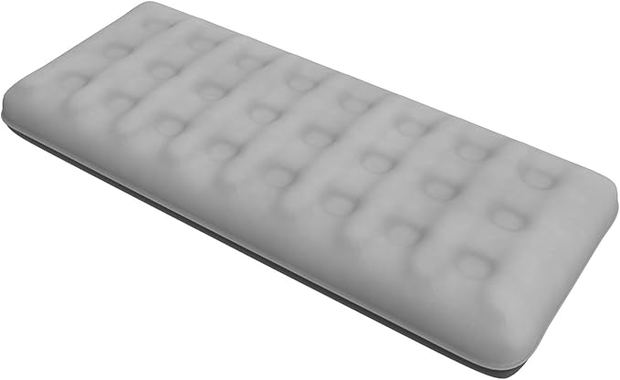 Single Size Air Mattress - Inflatable Camping Bed, Inflatable Single Bed for Camping, Home & Travel(Grey)