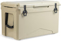 Goplus Hard Cooler, Insulated Ice Chest w/Portable Handles, Cup Holders, Ruler, Bottle Opener, 6 Day Ice Retention for Drink, Beverage, Camping, Fishing, Beach