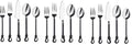 Twist and Shout Stainless Steel Flatware Set Service for Persion Modern Silverware Utensils Set Kitchen Restaurant, Wedding, Party Dinnerware Accessories (3 Set)