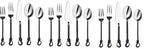 Twist and Shout Stainless Steel Flatware Set Service for Persion Modern Silverware Utensils Set Kitchen Restaurant, Wedding, Party Dinnerware Accessories (3 Set)