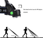 WINDFIRE Red Light Hunting Headlamp High Lumen, Super Bright LED Zoomable Head Lamp Motion Sensor, Headlight Rechargeable, Perfect for Astronomy, Aviation, Night Observation