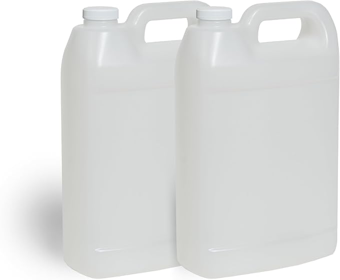 FastRack 1 Gallon Water Jug (Pack of 2) | F-Style Reusable Plastic Jug with lid for Liquids | Heavy-Duty Water Container for Storage, Camping | BPA-Free Gallon Jugs with Lid