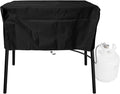 Patio Stove Cover for Camp Chef 2 Burner Waterproof Outdoor Cooking Stoves Covers 34.5 Inch UV Resistant Fits EX60LW, EX-60, DC-60LW, OSD-60LW, YK60LW, EX280LW Black WC007, 34.5L*16W*16H inch