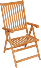 Patio Chairs 6 pcs,Outdoor Folding Chair,Lounge Chair,Portable Camping Chair,Tanning Chairs for Outside,Garden Chair,for Outdoor Patio, Campsite, or Yard, with Black Cushions Solid Teak Wood