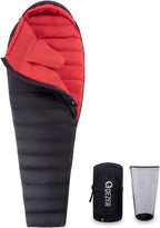 Ultralight Down Sleeping Bag for Adults with 600 Fill Power, Compact Sleeping Bag for Backpacking, Hiking and Camping