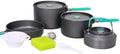 Ultralight Camping Cookware Set Aluminum Nonstick Outdoor Tableware Kettle Pot Cooking Pan Bowl Cookset Portable for Hiking Picnic Mountaineering Pots & Pans