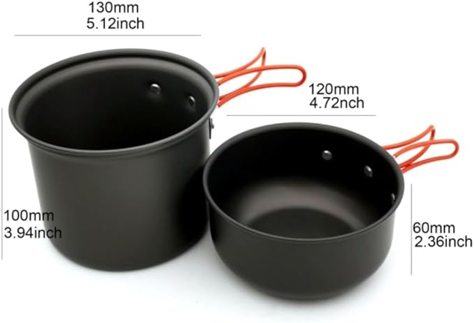 Camping Cookware Camping Cookware Outdoor Cooking Set Foldable Tableware Fork Knife Tourist Kitchen Pot Outdoor Picnic