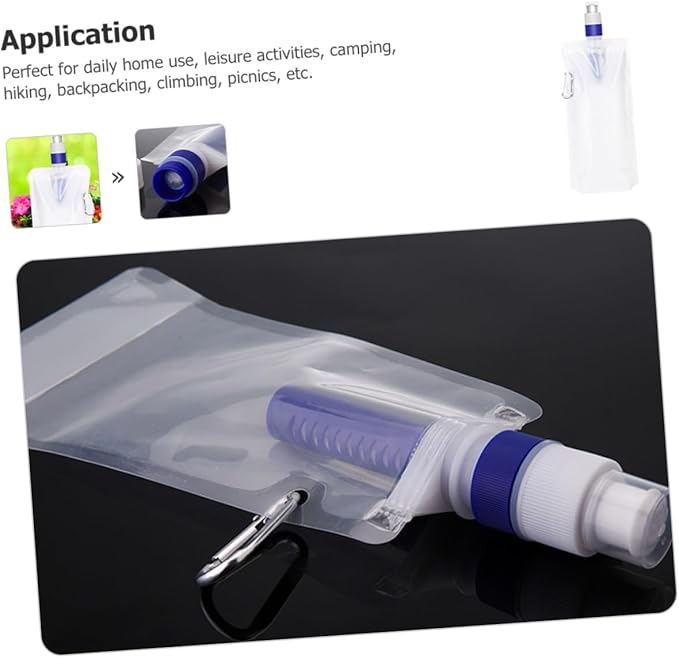 SUPVOX Daily Use Outdoor Water Filter Pouch Portable Water Bag for Camping Hiking and Emergency Use Reusable No Leakage Design