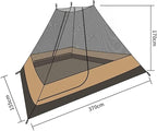 GeRRiT Pyramid Tent Indian Shelter Anti-Rainstorm Outdoor Camping Tent Yurt Tent with Stove Hole Family Teepee Tent