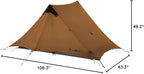 3F UL Gear Lanshan PRO Lanshan Ultralight Tent 3-Season Backpacking Tent for 1-Person or 2-Person, Waterproof Professional Tents for Camping, Trekking, Kayaking, Climbing
