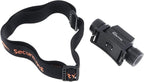 SecurityIng Elastic Headband Adjustable Headlight Strap with 400mm Head Fastening Strap for 22mm - 26mm Headlight Bracket, Nylon Headlamp Straps (2pack)