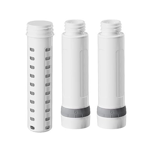 Membrane Solutions Replacement UF & ACF Filter for C3 Filtered Water Bottle, BPA-Free for Camping, Hiking, Backpacking and Travel (UFx1 + ACFx2)