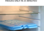 XL Large Ice Packs for Coolers - Slim Freezer Packs for Camping- Long Lasting Reusable Dry Ice Blocks, 13 x 10 x 0.5 inch, Quick Freeze - Set of 4