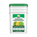 Valley Food Storage Freeze Dried Vegetable Bucket | 12 Pouches, Mixed Vegetables | Premium Emergency Food Supply, 25 Year Shelf Life | Survival Food for Camping, Prepper Storage & Off-Grid Living