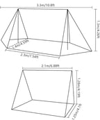 Waterproof Backpacking Tent Set Windproof 1/2 Person Tent Double Layer Camping Tents,Double Layer Tents