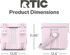 RTIC Halftime Water Cooler 3 Gallon Portable Carrier Container, Drink Beverage Dispenser, Stackable with 2 Taps, Bottleless, BPA-Free, for Sports, Camping, BBQ, Parties, Picnic, Pale Pink