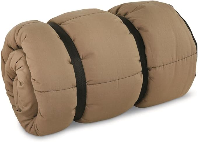 Guide Gear Canvas Hunter 0-Degree Double Sleeping Bag for Adults and Kids 2-Person Warm Winter Cold Weather Lightweight Portable for Camping, Backpacking, Hiking, Outdoors