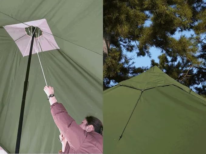 DOD Tsuku Base Tent – Spacious All-Season Family Tent with Canvo™ Cooling Fabric | Easy One-Person Setup | Expandable with Uchi & Awning Attachments