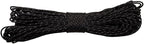 Paracord Planet – Fluorescent 1.75mm Reflective Guyline 95 Paracord Tent Rope Camping Parachute Cord – Black – 65ft