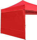 ABCCANOPY Instant Canopy SunWall 8x8 FT, 1 Pack Sidewall Only, No Frame or Top, Red