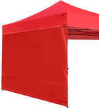ABCCANOPY Instant Canopy SunWall 8x8 FT, 1 Pack Sidewall Only, No Frame or Top, Red
