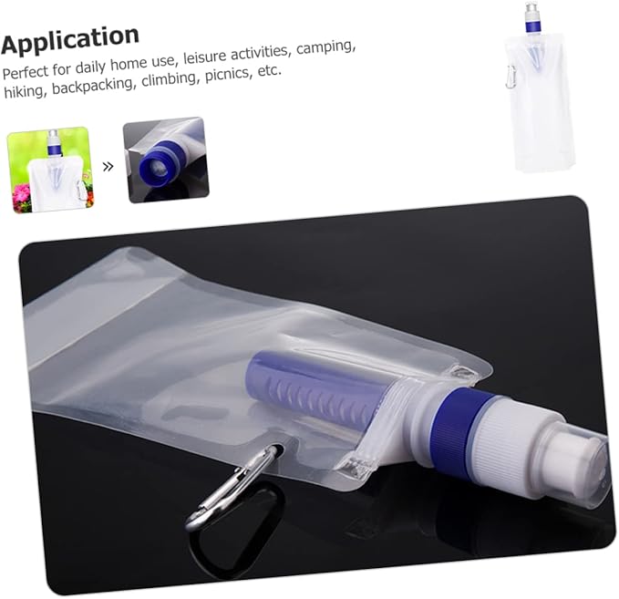 Yardwe 3pcs Portable Water Bag Compact Water Filter Bag for Hiking Camping and Daily Use Leak Design for Easy Storage and Transport Outdoor Hydration