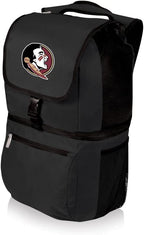 Picnic Time NCAA Zuma Backpack Cooler, Black, 19 x 11 x 7 in