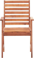 Patio Dining Chairs 2 pcs,Lawn Chair,Camping Chair,Garden Chair,Featuring Slatted Design,Waterproof Cushion,Each Cushion Features 2 Sets of Ropes, with Cushions Solid Acacia Wood