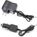 Pocketman 3.7-4.2V Li-ion AC Charger Cable Cord Car Charger Adapter for Rechargeable Flashlight Headlamp Headlight Torch