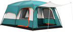 travel tent Oversized Camping Tent Two-Bedroom Tent Double-Layer Large Space Outdoor Travel Camping Family Tent