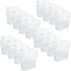 16-Pack Collapsible Water Containers (2.6 Gallon / 10L Each) - BPA Free Food Grade Water Storage Bags - Leak-Proof & Reusable for Camping, RV, Hiking & Home Backup (42 Gallons Total)