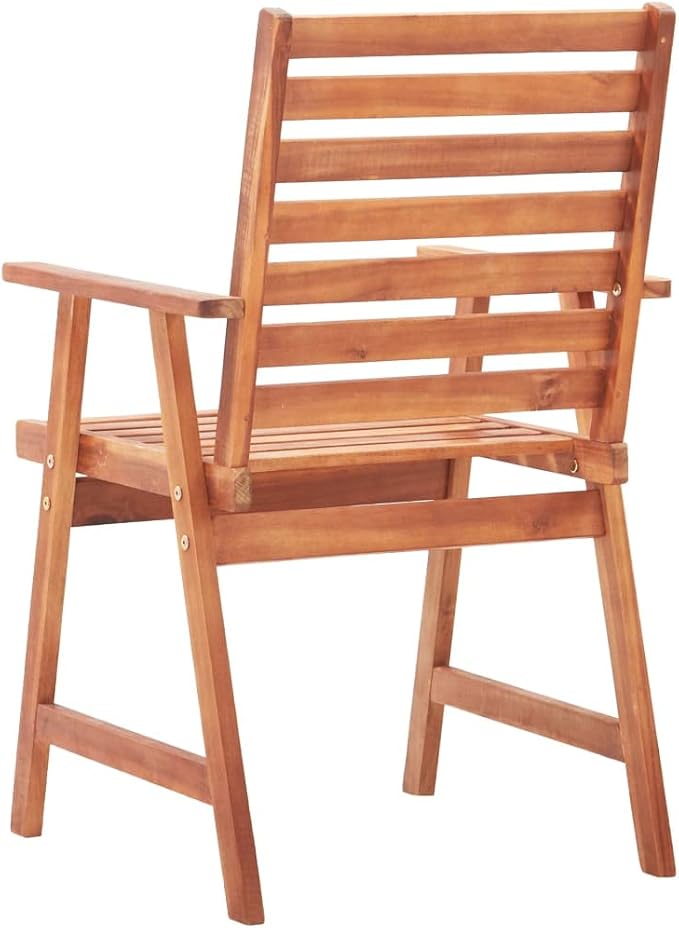 Patio Dining Chairs 3 pcs with Cushions,Outdoor Chairs,Decorative Chair,Reception Chair,Picnic Chair,Camping Chair,Breakfast Chair,Bistro Chair,for Backyard,Garden,Porch, Solid Acacia Wood
