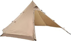 VEVOR Hot Tent, Camping Tipi Hot Tents with Stove Jack, Portable Winter Camping Tents with Snow Skirt, Easy Setup, Waterproof 4 Season Shelter Tents for Fishing Backpacking