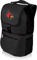 PICNIC TIME NCAA Louisville Cardinals Zuma Backpack Cooler - Soft Cooler Backpack - Lunch Cooler, (Black)
