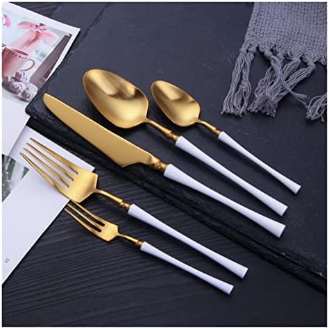 Cutlery Set Pieces Service Stainless Steel Titanium Flatware,Party Steel Cutlery Set Blue Black Gold Dinnerware 304 Stainless Steel Forks Spoons Knives Set Kit Outstanding,