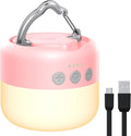 LED Camping Lantern Rechargeable 1000LM, Up to 320H Running Time Camping Tent Light, 6700mAh Emergency Light for Hurricane, Power Outages, Home, Hiking, Water-Resistant Pink