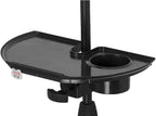 Gator Frameworks Microphone Stand Accessory Tray with Drink Holder and Guitar Pick Tab, 12" x 7" (GFW-MIC-ACCTRAY)