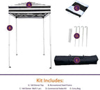 Impact 4'x4' Pop up Changing Dressing Room, Black and White