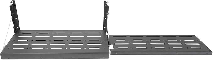 Hooke Road Wrangler JK Tailgate Table Camping Cargo Shelf Storage Rack Compatible with Jeep Wrangler JK 07-18 (Upgrade Extended Version)