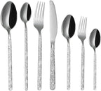 Stainless Steel Cutlery Sets Flatware Sets 7-Piece Set Of 14 Sticks Knife Fork Spoon Mixed Cutlery Sets Steak Cutlery Camping Travel Tableware Dinnerware Set Decoration