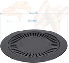 Eboxer Korean BBQ Grill Pan Non stick Barbecue Plate for Indoor Outdoor Grilling, Bakeware for Home Camping