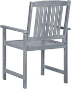 Director's Chairs with Cushions 4 pcs,Bistro Table and Chairs Outdoor,Lounge Chair,Patio Dining Chairs,Camping Chair,for Outdoor Patio, Campsite, or Yard, Gray Solid Acacia Wood