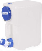 3.9 Gallon/15L Water Container with Spigot, Portable BPA Free Water Jug, Multifunction Water Tank for Camping Outdoor Hiking Picnic Supplies, Emergency Stroage, 2 Pack