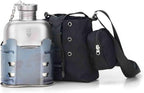 Keith Titanium Ti3061 Pro Plastic-Free Canteen Mess Kit with Stove – Grade 1 Titanium Cookset, 37 oz Bottle, 24 oz & 13.5 oz Cups, Custom MOLLE Field Carry Case with Premium Zippered Pouches