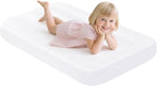 PLULON Kids Air Mattress with White Fitted Sheets, Inflatable Bed 63×28×8 inches Airbed Inflatable Mattress Sheet for Kids Sleepover Tent Slumber Party Camping Sleeping Pad Teepee Tent Air Mattress