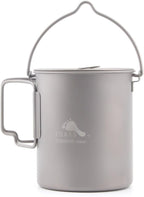 TOAKS Titanium 750ml Pot with Bail Handle for Ultralight Camping, Backpacking Cookware and Mug